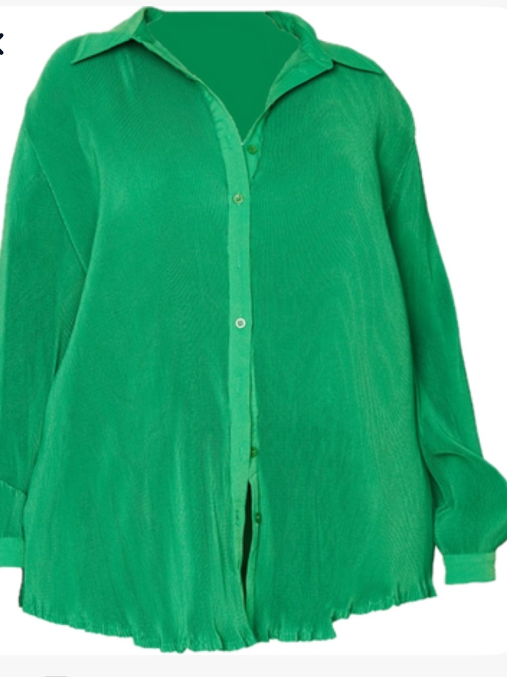 Green Two-Piece Button Front Set